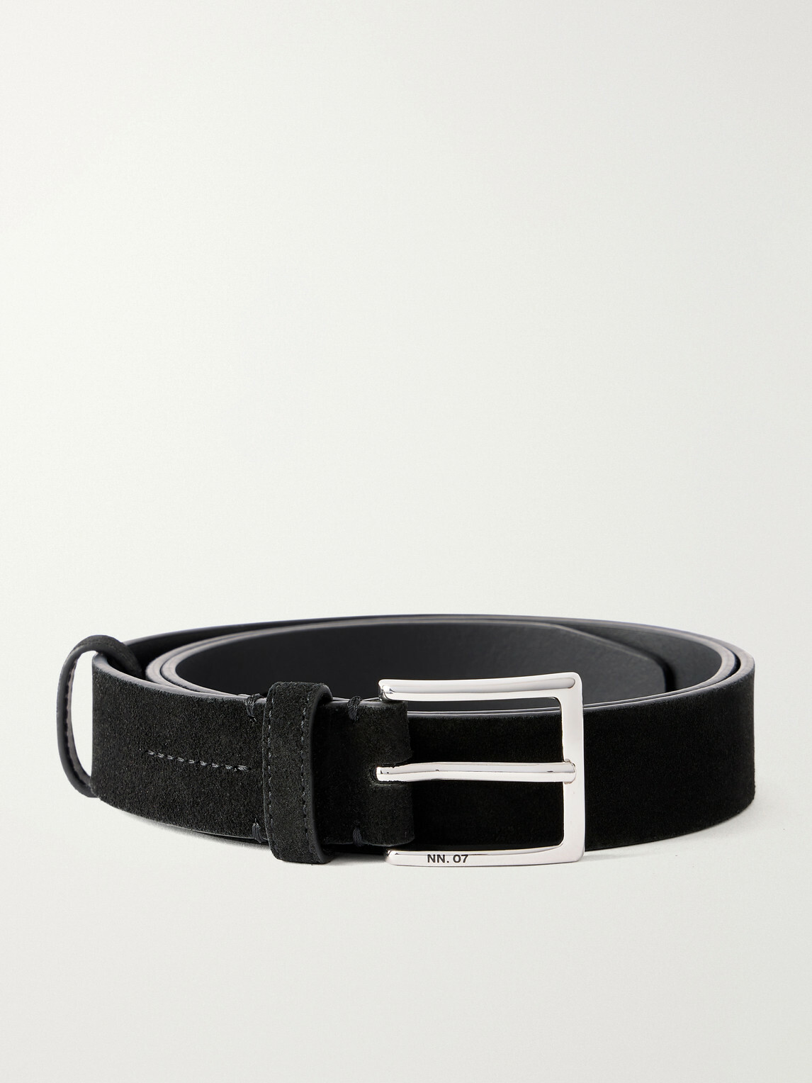 NN07 - 3cm Ever 90025 Suede Belt - Black