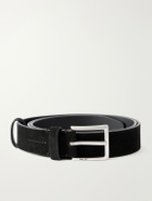 NN07 - 3cm Ever 90025 Suede Belt - Black