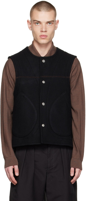 Photo: 3MAN Black Blanket Vest