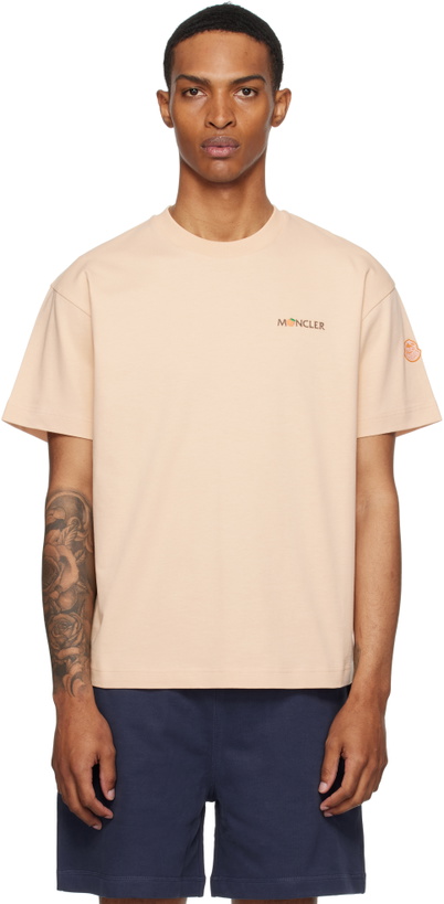 Photo: Moncler Genius Moncler x Gilga Farm Orange Short Sleeve T-shirt
