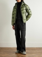 C.P. Company - Logo-Appliquéd Quilted D.D. Shell Hooded Down Jacket - Green