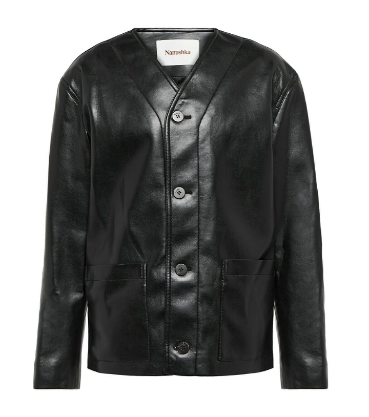 Photo: Nanushka - Marius regenerated leather jacket