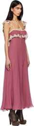 Chloé Pink Fluid Long Maxi Dress