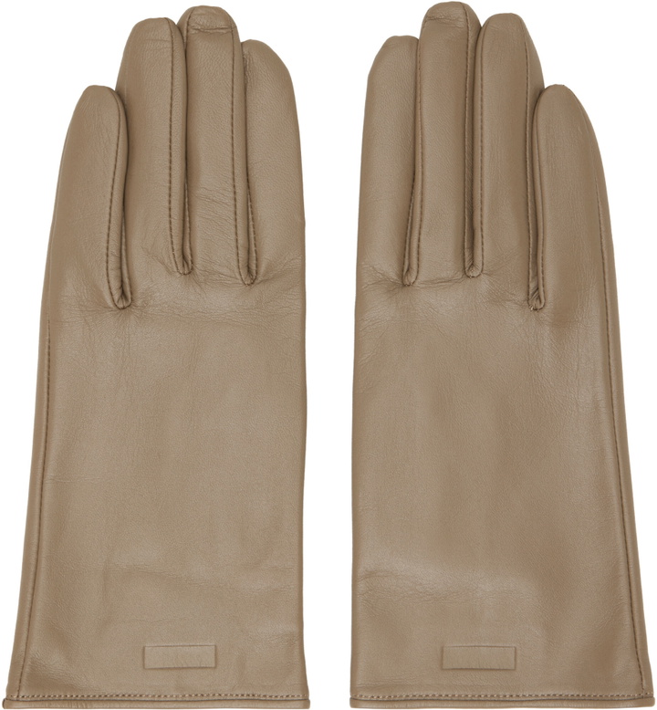 Photo: ssstein Taupe Leather Gloves