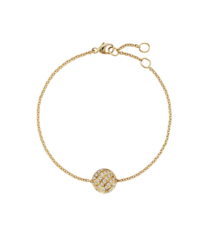 Photo: David Yurman Sculpted Cable 18kt gold chain bracelet with diamonds