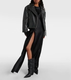 Alexandre Vauthier Faux leather knee-high boots