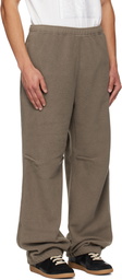 MM6 Maison Margiela Taupe Sherpa Fleece Sweatpants