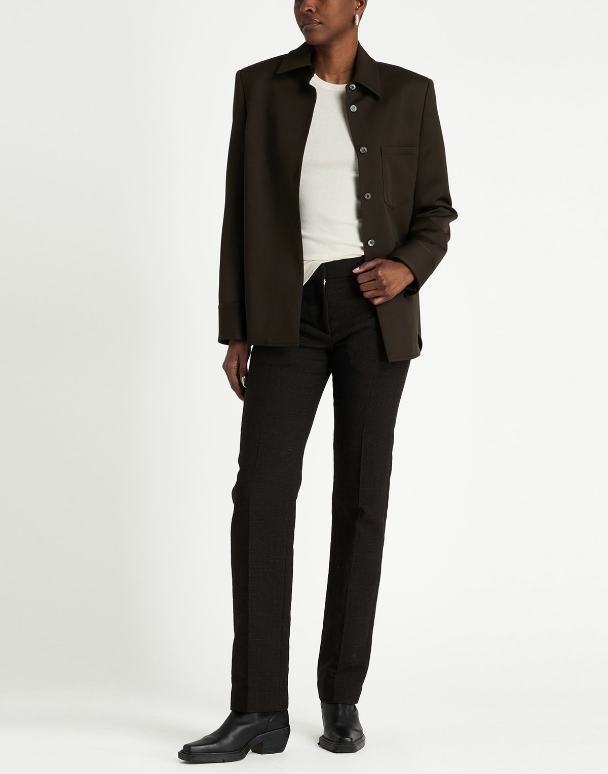 Acne Studios Womens Jacket Dark in Brown