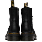 Dr. Martens Black Jadon Pisa Leather Platform Boots