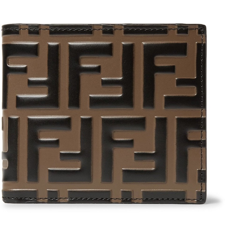 Photo: Fendi - Logo-Embossed Leather Billfold Wallet - Brown
