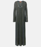 Missoni Striped lamé gown