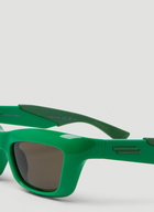 BV1182S Cat Eye Sunglasses in Green