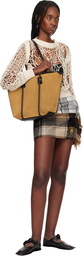 HEREU Tan Forna Suede Tote