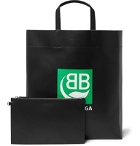 Balenciaga - Market Printed Leather Tote Bag - Black