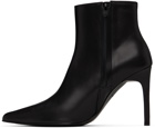 Juun.J Black Leather Stiletto Boots