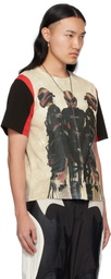 KUSIKOHC Off-White Moto Men Print T-shirt