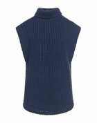 Victoria Beckham Womens Turtleneck in Navy
