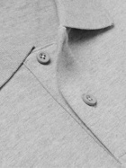 Nike - Logo-Embroidered Cotton-Jersey Polo Shirt - Gray
