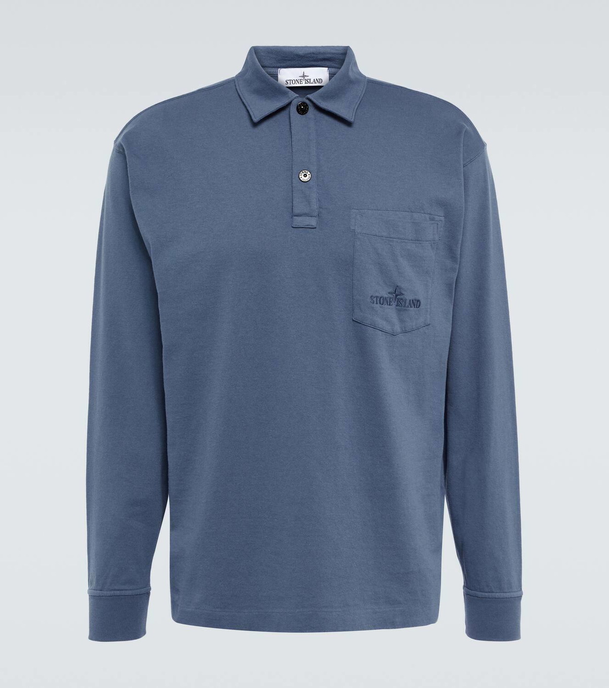 Stone Island Long sleeve cotton polo shirt Stone Island