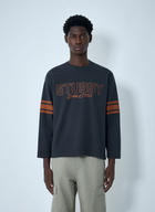 Stüssy Stripe Logo Motif Sweatshirt