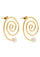 Eliou Espiral 18kt-gold Plated Drop Earrings - One Size