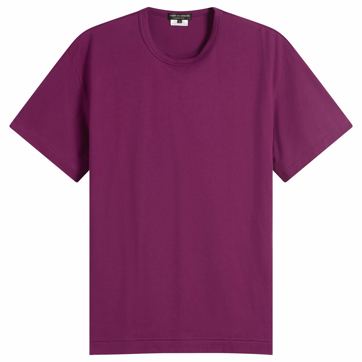 Comme des Garçons Homme Plus Men's Plain Cotton T-Shirt in Purple