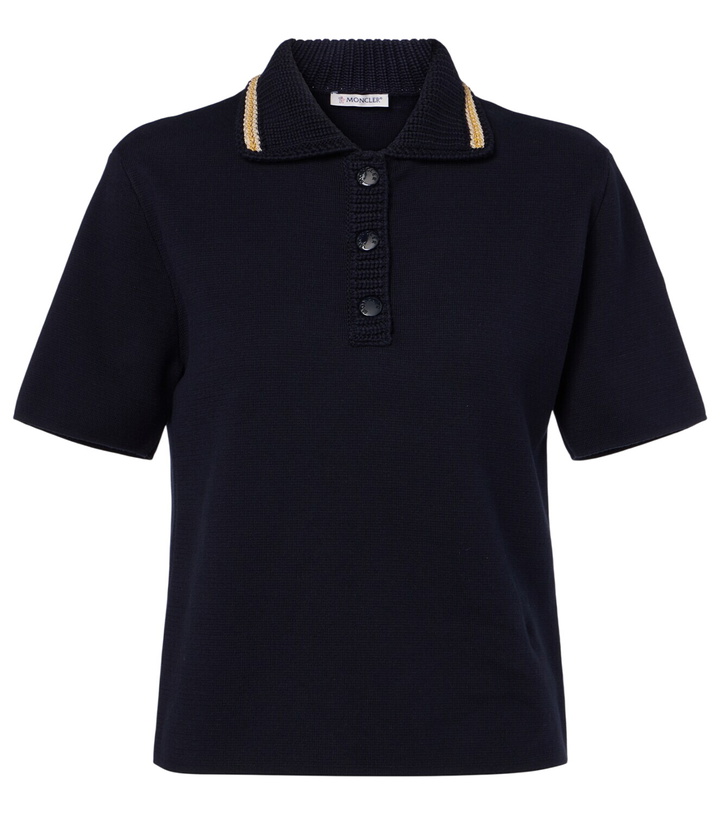 Photo: Moncler Knitted cotton polo shirt