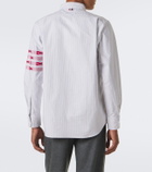 Thom Browne 4-Bar striped cotton Oxford shirt