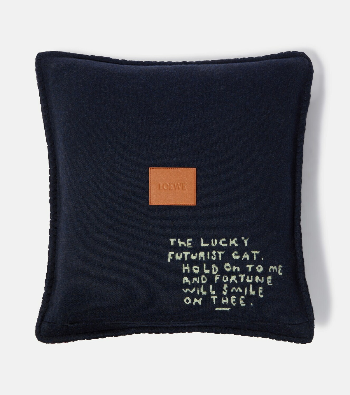 Loewe x Louis Wain wool jacquard cushion