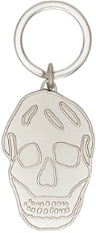Alexander McQueen Silver Skull Keychain