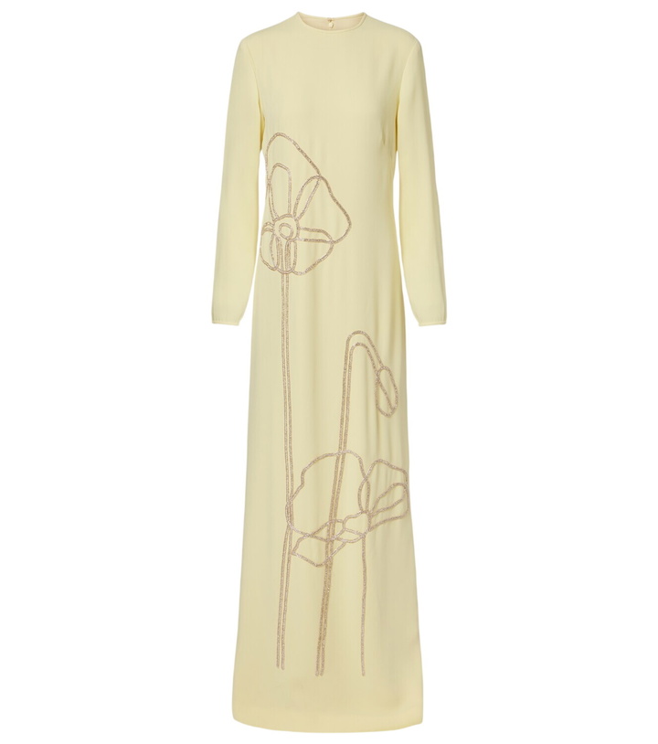 Photo: Costarellos Zarie embellished crêpe gown