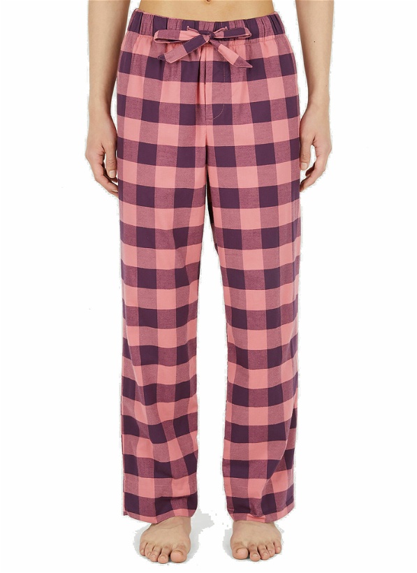 Photo: Gingham Drawstring Pyjama Pants in Pink