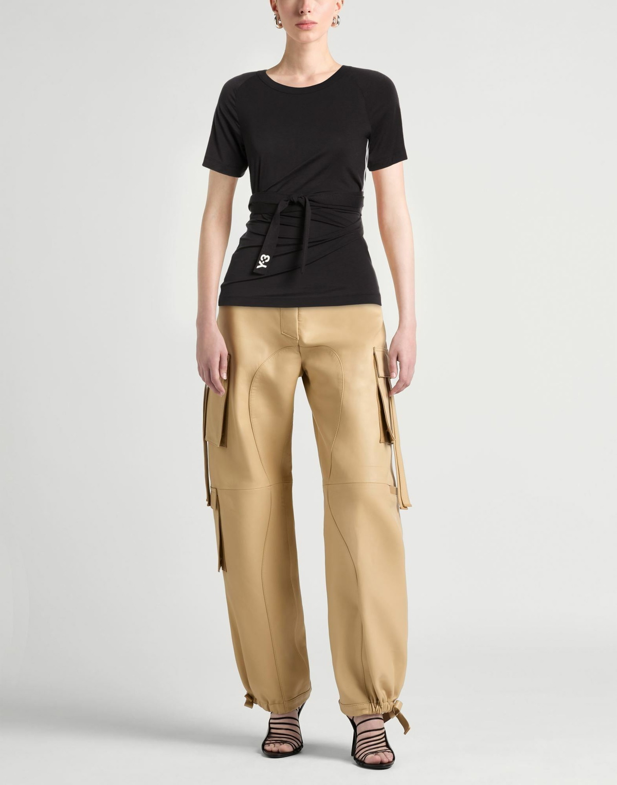 Y-3 Womens T-shirt in Black