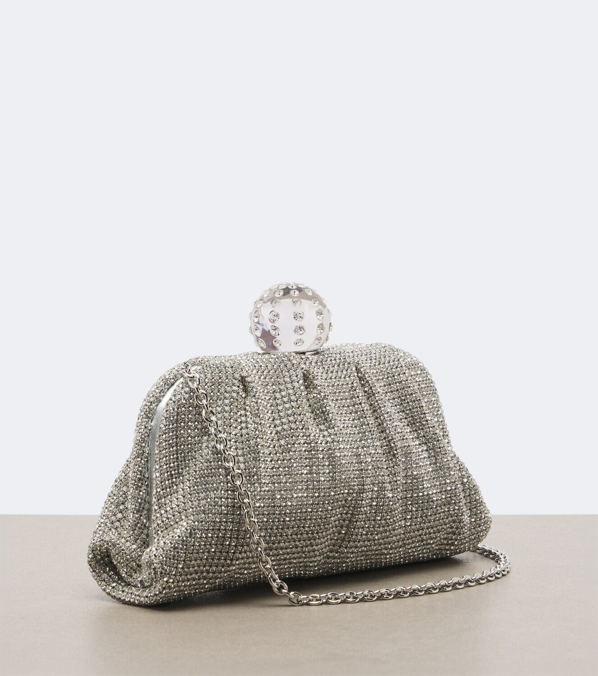 Aquazzura Tequila crystal-embellished clutch