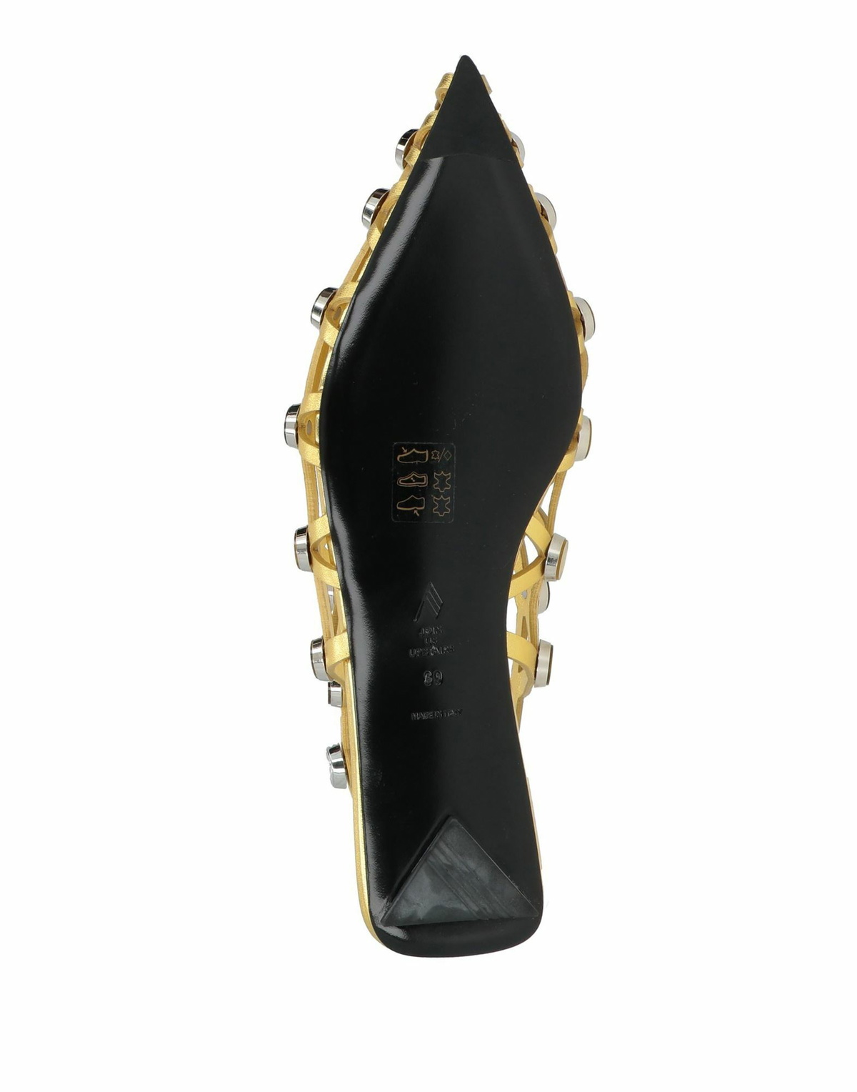 The Attico Womens Ballet flats in Gold