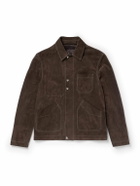Mr P. - Crosta Suede Chore Jacket - Brown