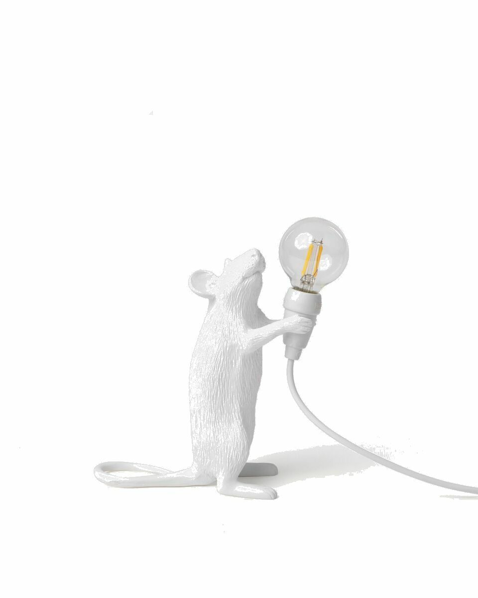 Photo: Seletti Mouse Lamp Step Resin Lamp   Standing Usb White - Mens - Lighting