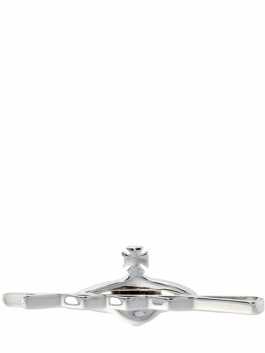 【Vivienne Westwood】Mini bas relief crystal tie pin VIVIENNE WESTWOOD - Mini Bas Relief Crystal Tie Clip