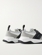 Berluti - Shadow Rubber and Suede-Trimmed Mesh Sneakers - Gray