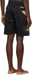 Acne Studios Black & Beige Swim Shorts