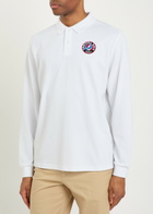 Malbon Grateful Dead Printed Fine-knit Polo Shirt White