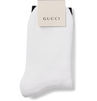 Gucci - Stretch Cotton-Blend Socks - Men - White