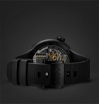 HYT - H1.0 x MR PORTER Limited Edition Hand-Wound 48.8mm Stainless Steel and Rubber Watch, Ref No. H02361 - Black