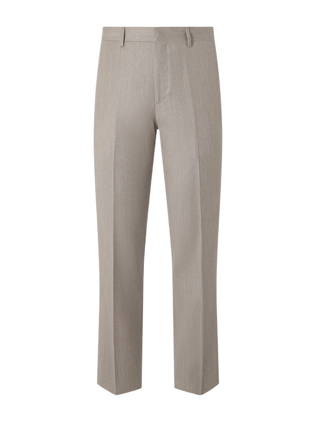 Photo: Paul Smith - Brierly Straight-Leg Wool and Cashmere-Blend Trousers - Neutrals