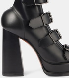 Alexander McQueen Caged 120 leather platform sandals
