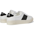 TOM FORD - Bannister Panelled Faux Leather Sneakers - White