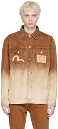 Evisu Brown Daicock Denim Jacket