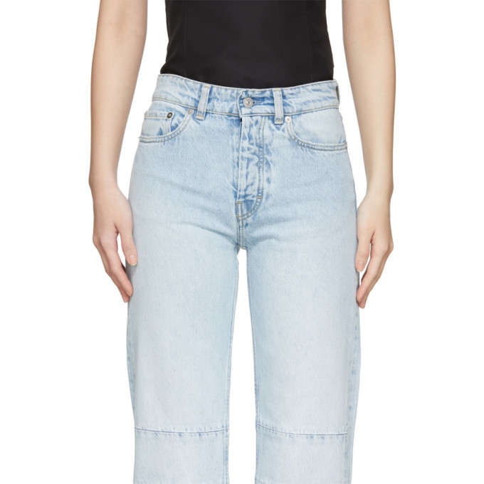 Our Legacy Blue Extended Linear Cut Jeans Our Legacy