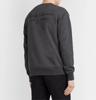 Undercover - Cindy Sherman Printed Embroidered Loopback Cotton-Jersey Sweatshirt - Gray