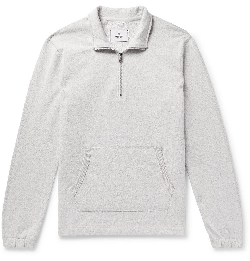 Reigning Champ - Loopback Cotton-Jersey Half-Zip Sweatshirt